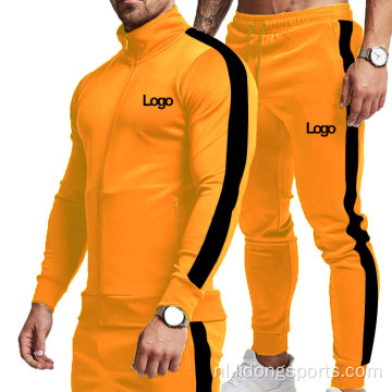 Groothandel trainingsspoorpakken aangepaste heren jogging tracksuit